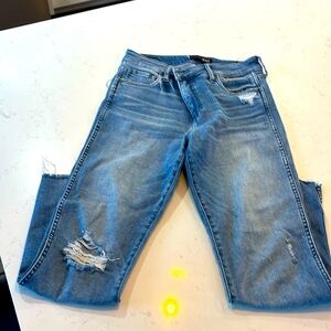 KUT Reese high rise Fab Ab Ankle straight leg jeans